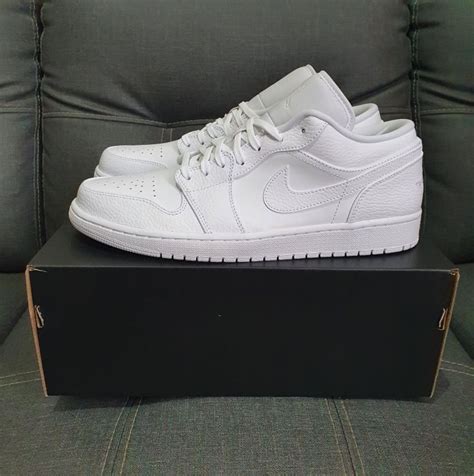 jordan 1 low white leather